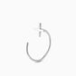 croix | croix | Boucles d'oreilles percées | Argent sterling | Petit